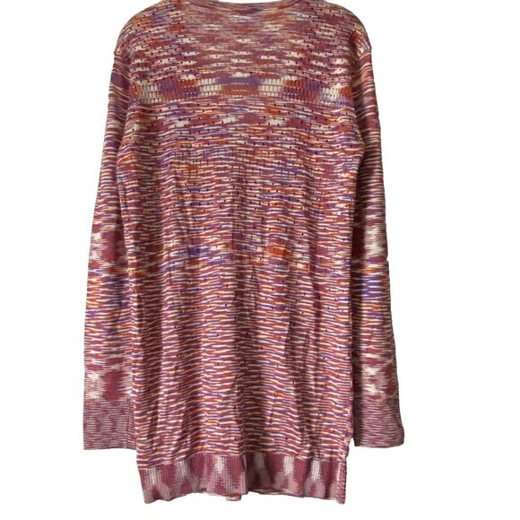 Free People Into The Night LS Tunic Cardigan Sweater XS Purple Multicolor NWT - Picture 4 of 10